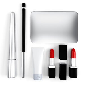 Image of makeup products