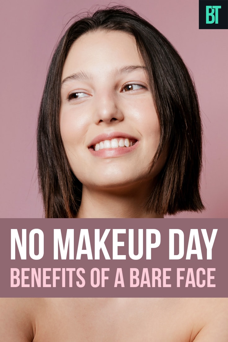 Beautiful young woman without makeup.