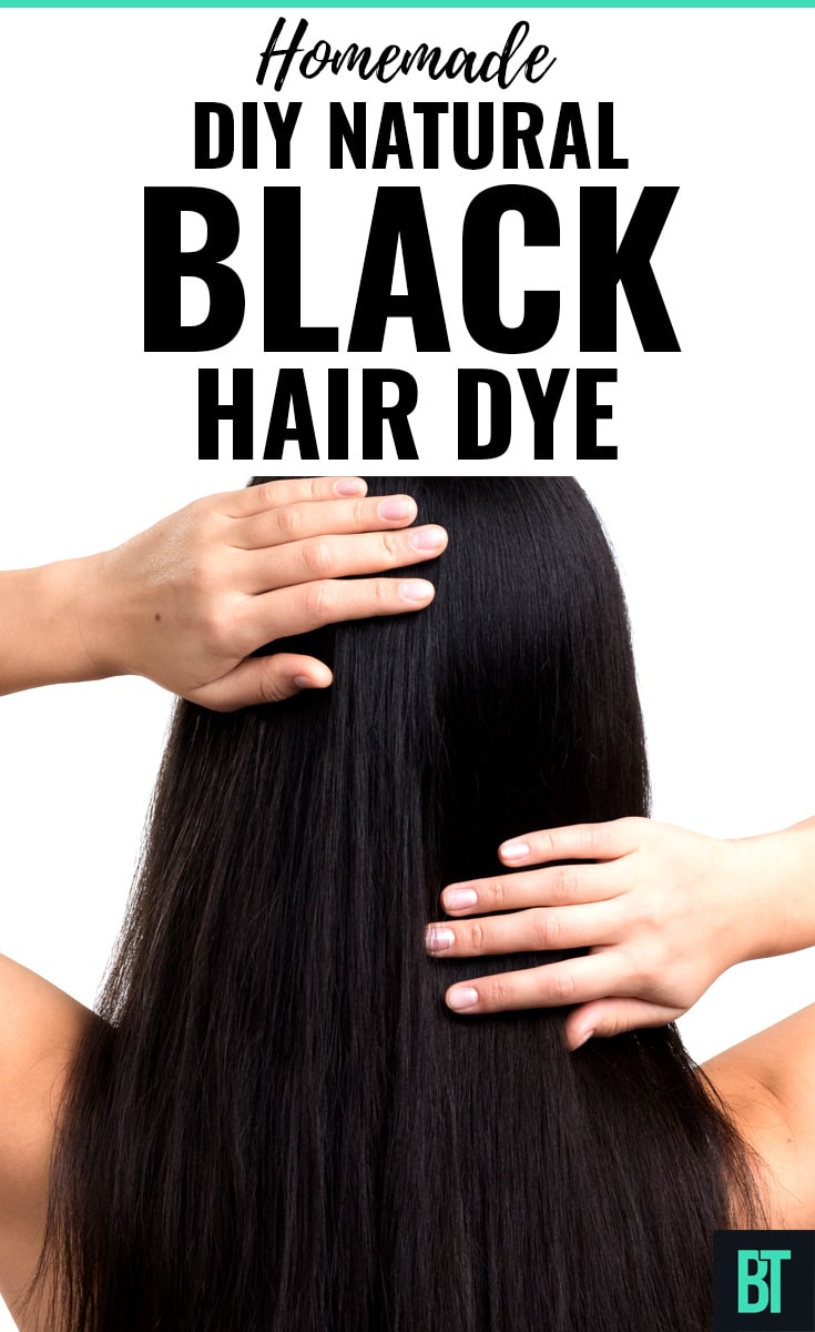 Homemade DIY Natural Black Hair Dye