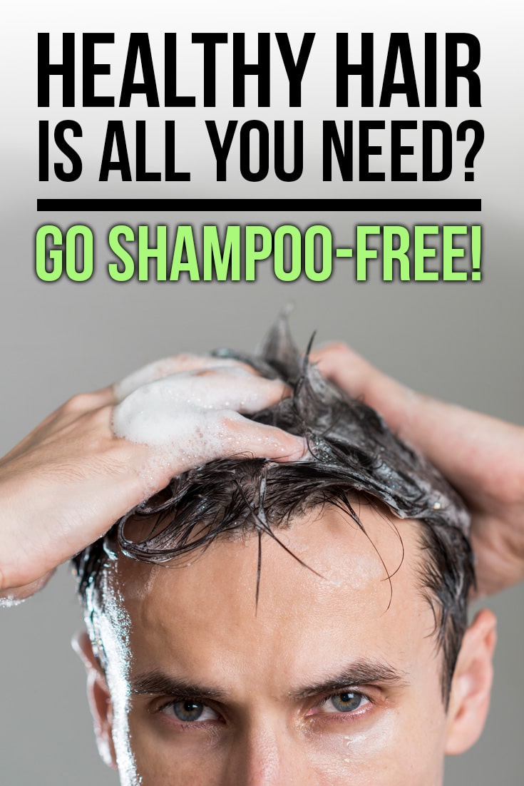 Man shampooing his hair