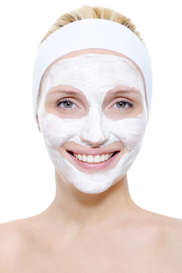 Woman with Face Mask on