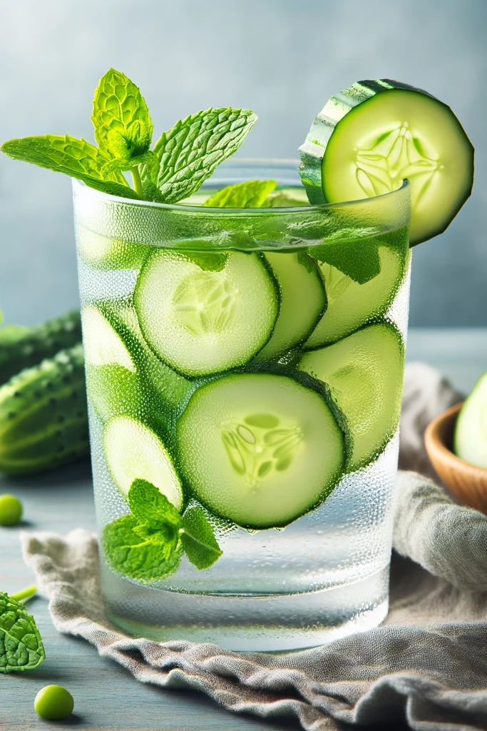 Cucumber and mint hydrating drink