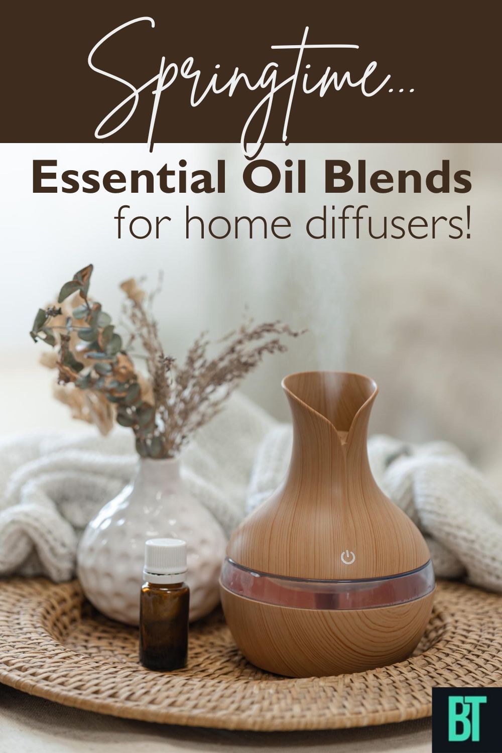 Springtime Essential Oil Blends for home diffusers
