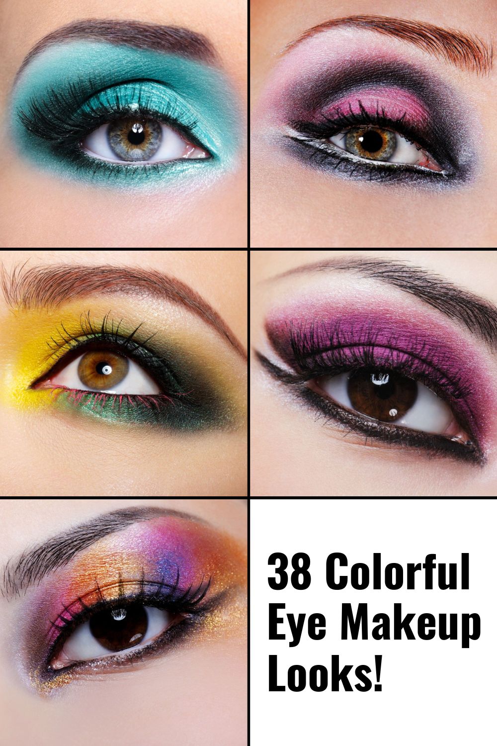 Colorful eye makeup looks for women for any occasion