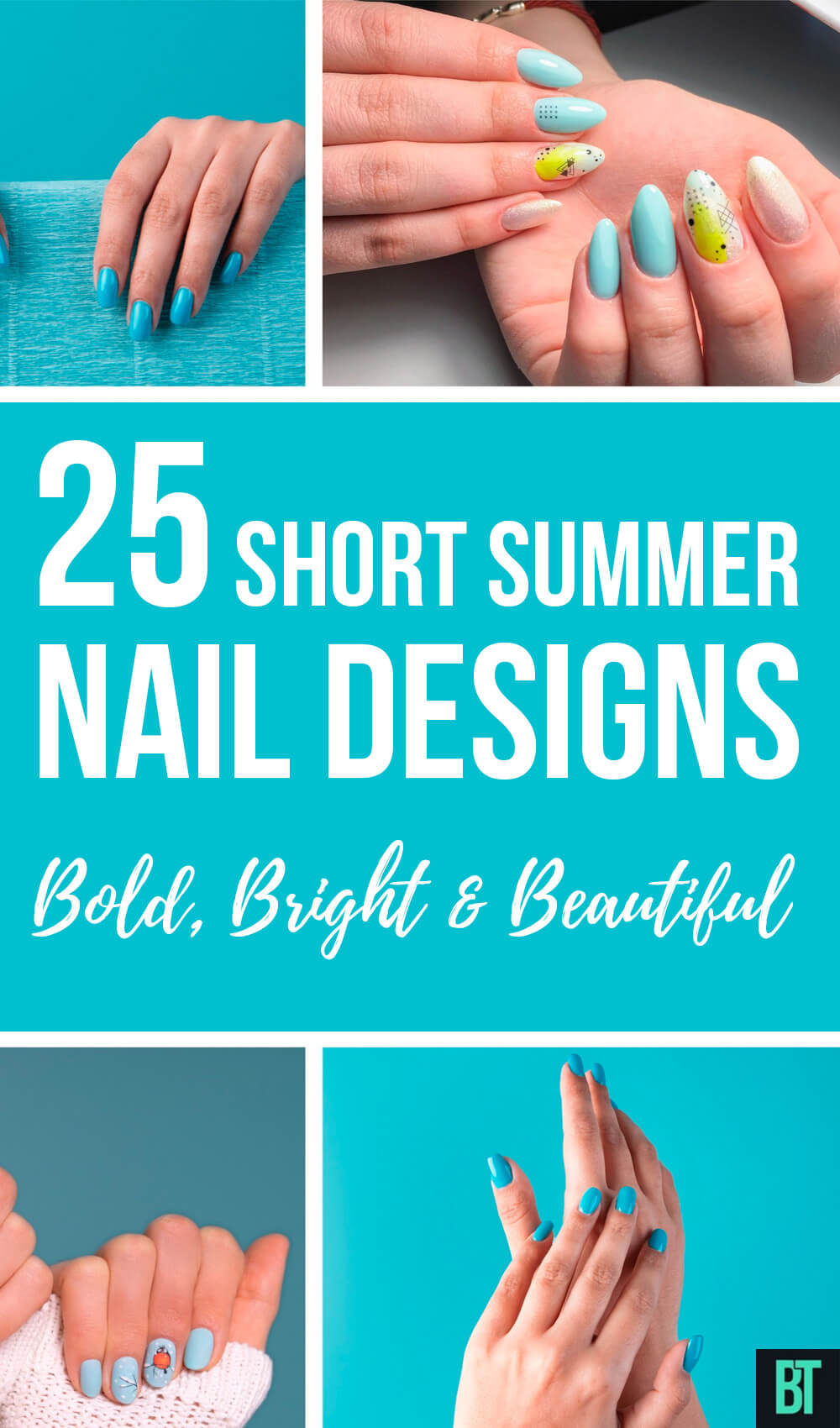 25 Short Summer Nail Designs